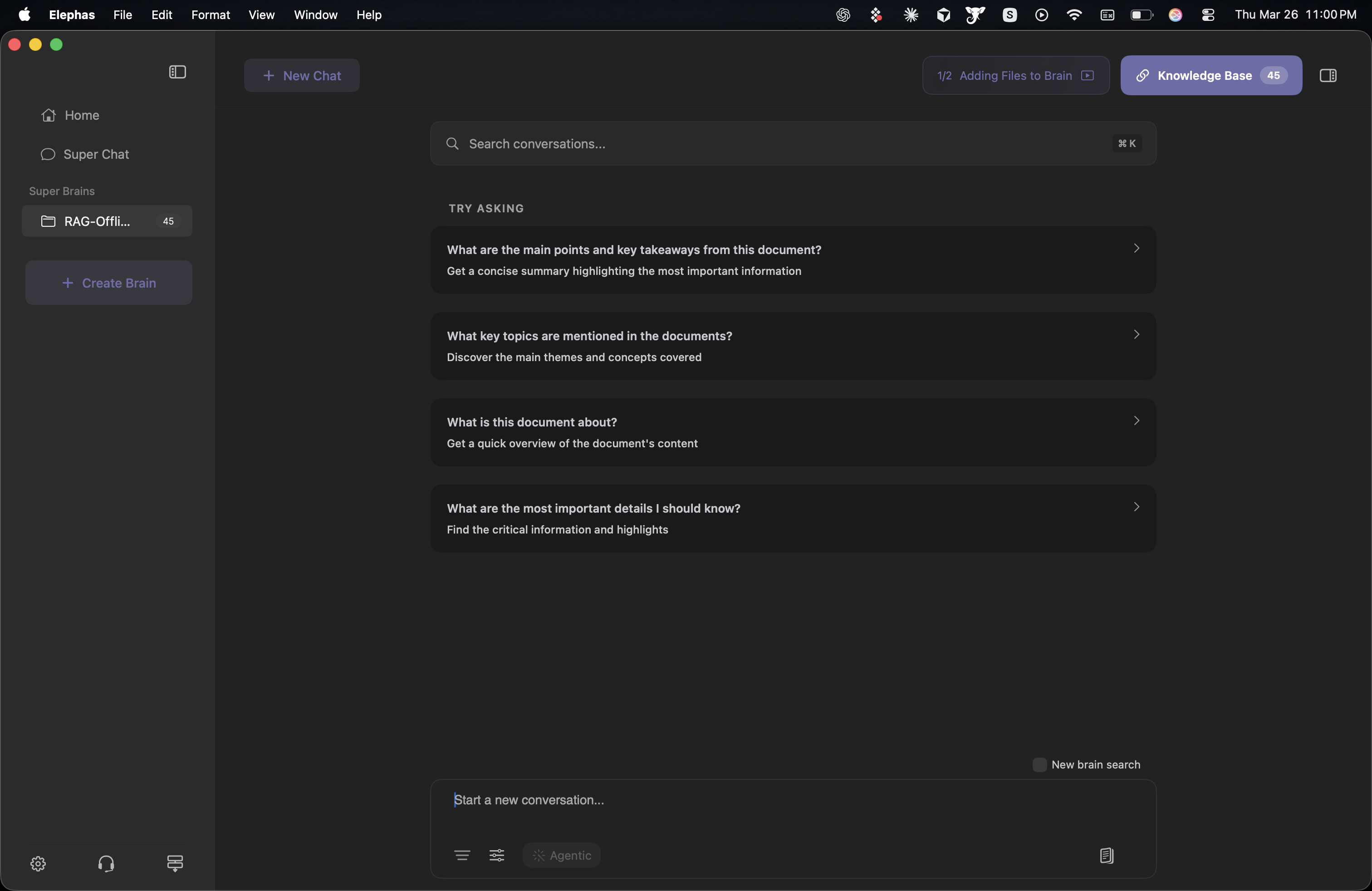 Elephas Super Chat — AI conversation with your documents